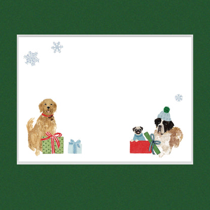 HOLIDAY DOGS Correspondence Cards Set